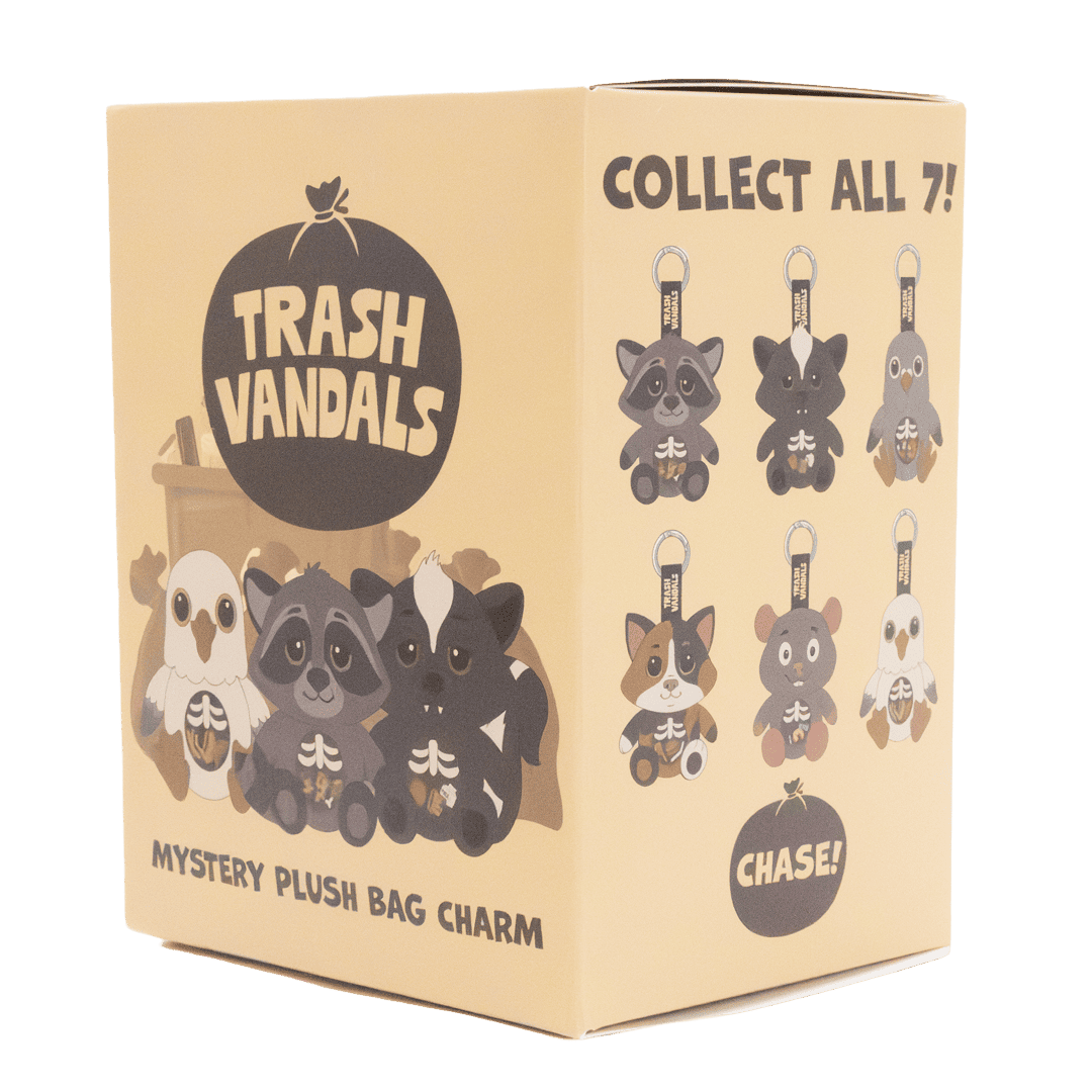 Trash Vandals Mystery Box Plush Bag Charms