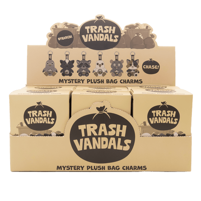 Trash Vandals Mystery Box Plush Bag Charms