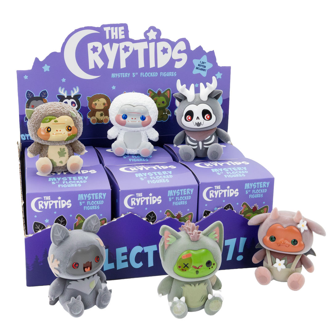 The Cryptids Series 1 Mystery Flocked Figures